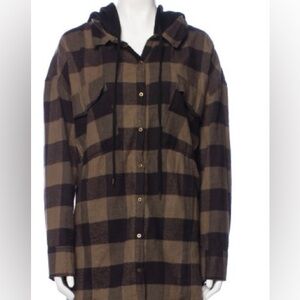 NICHOLAS K Plaid Print Jacket M
